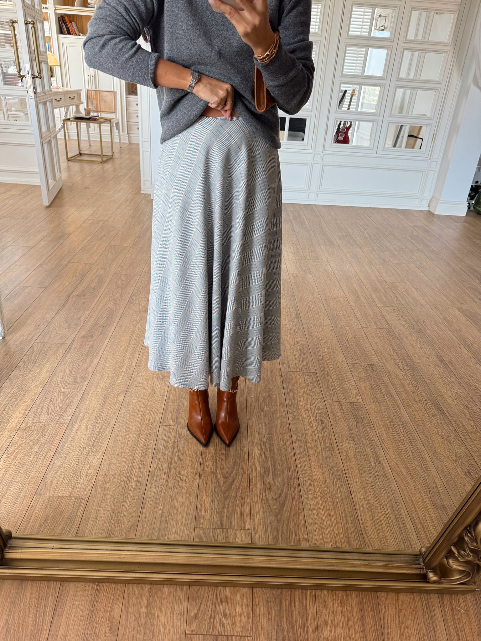 Flw Ekoseli Çan Etek