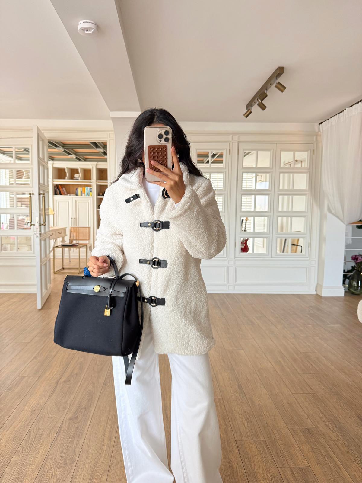 Ronin Deri Kopça Detaylı Buklet Mont