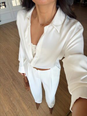 Jodo Sydney Gizli Patlı Saten Gömlek