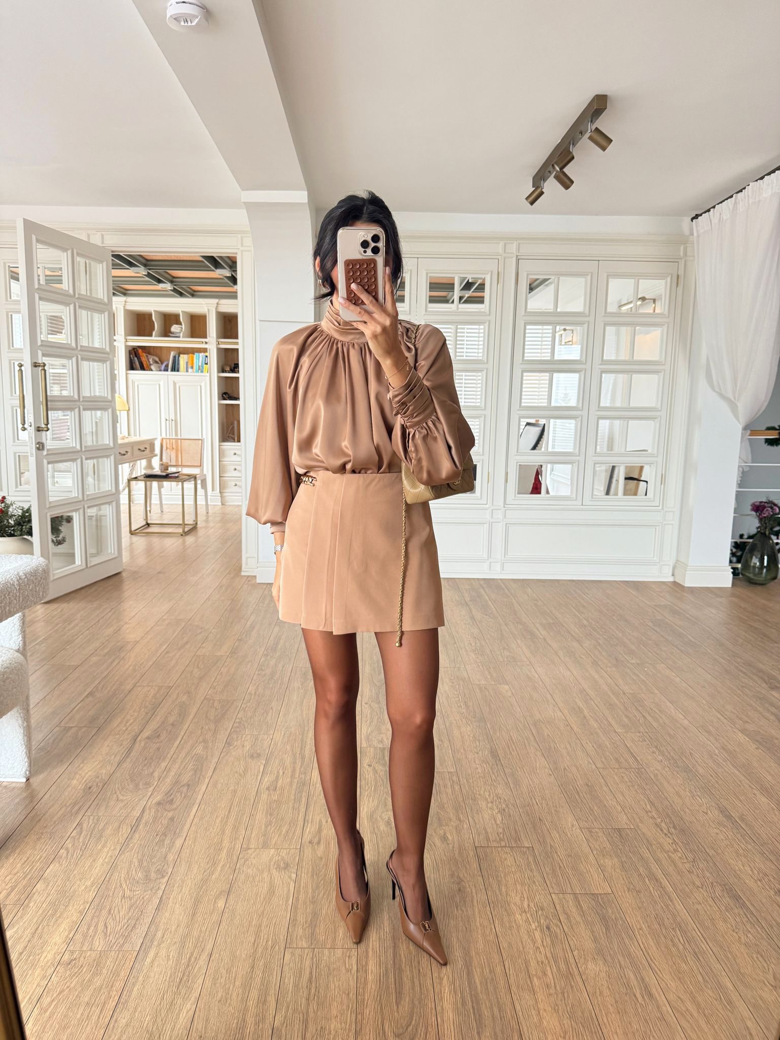 Cenny Zincir Detaylı Şort Etek